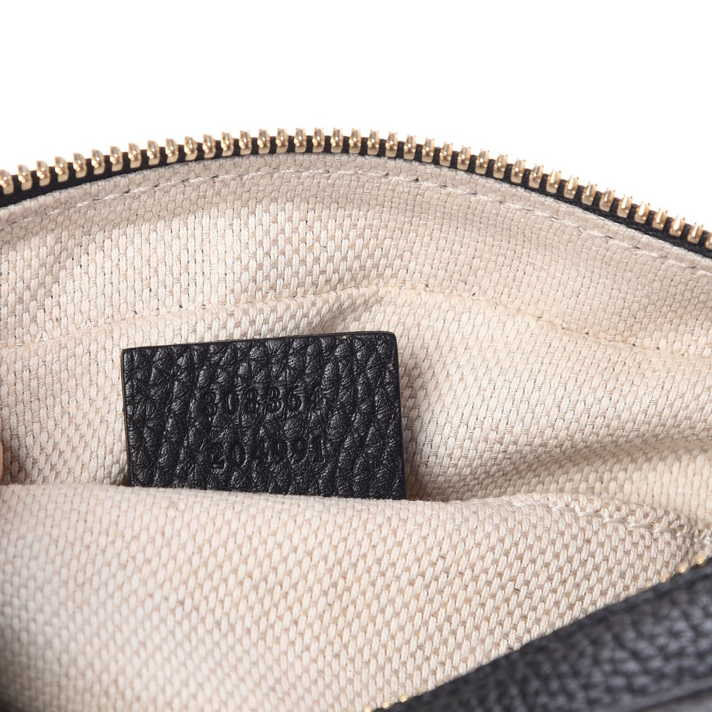 Pebbled Calfskin Small Soho Disco Bag Black