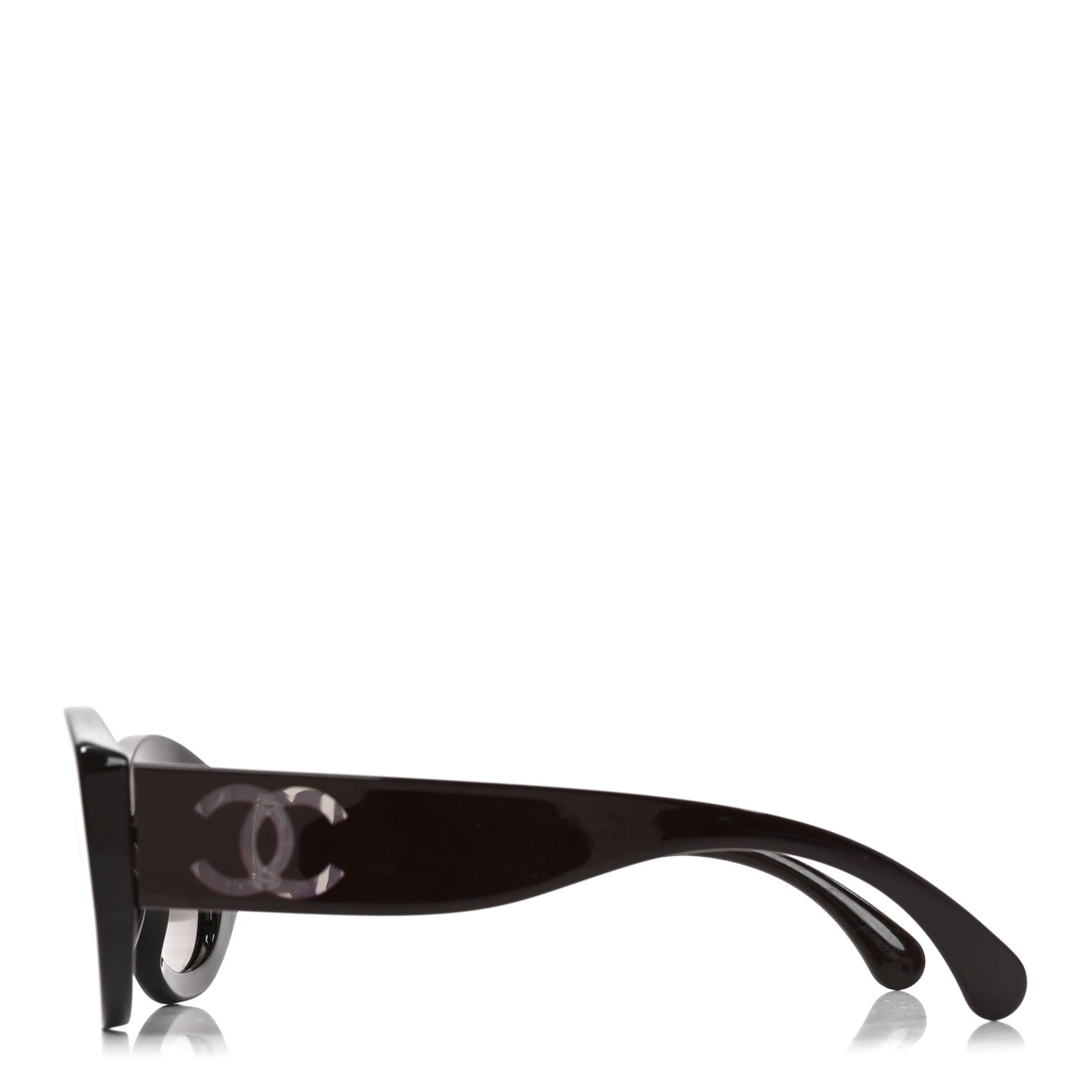 Acetate Nyon Oval CC Sunglasses 5528 Burgundy