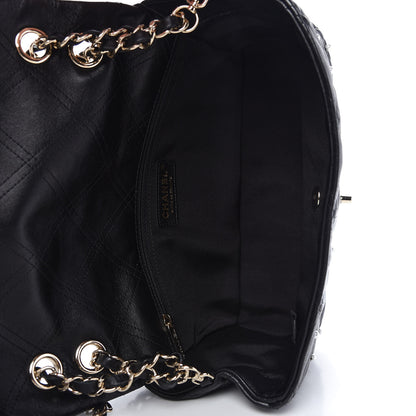Chanel Lambskin Quilted Pearl Studded Flap Black 6 of 11