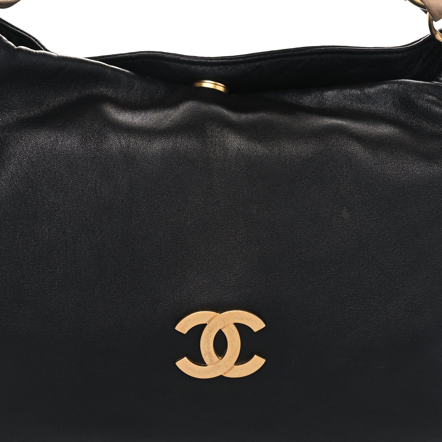Chanel Lambskin Small Olsen Shoulder Bag Black Beige 8 of 15