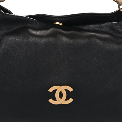 Chanel Lambskin Small Olsen Shoulder Bag Black Beige 8 of 15