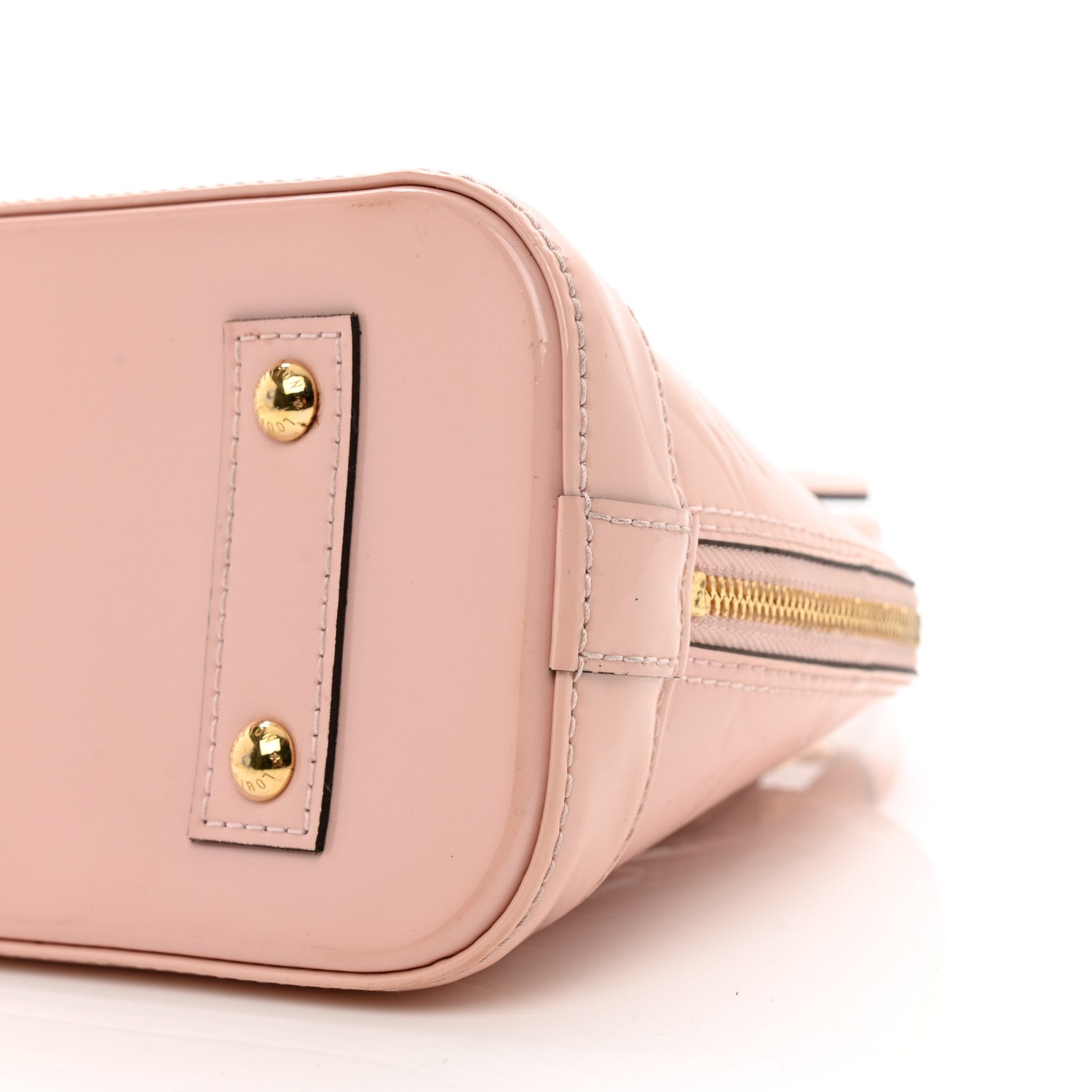 Louis Vuitton Vernis Alma BB Rose Ballerine 9 of 12