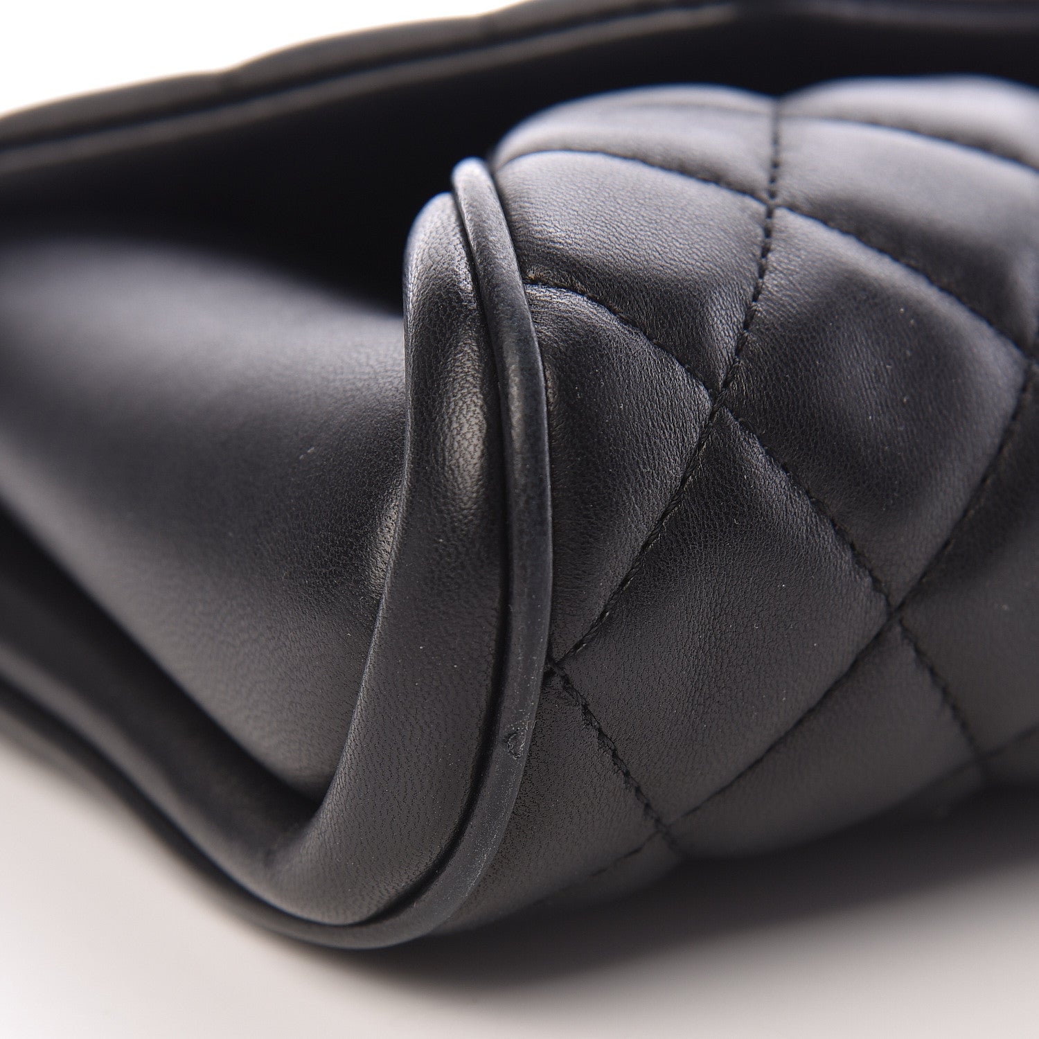 Chanel Lambskin Quilted Fold Up Again Clutch Black 15 of 18