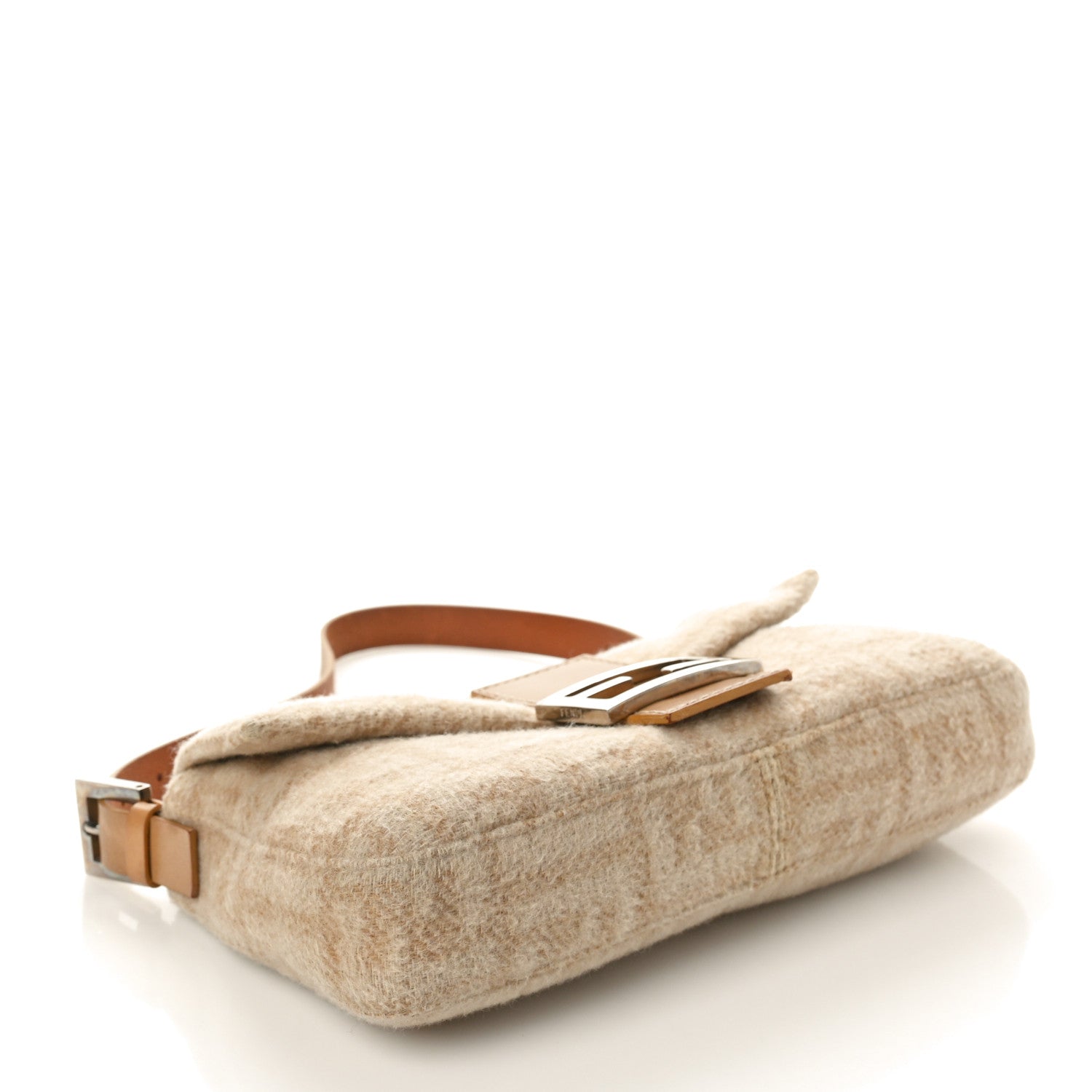 Fendi Wool Zucca Baguette Beige 4 of 9