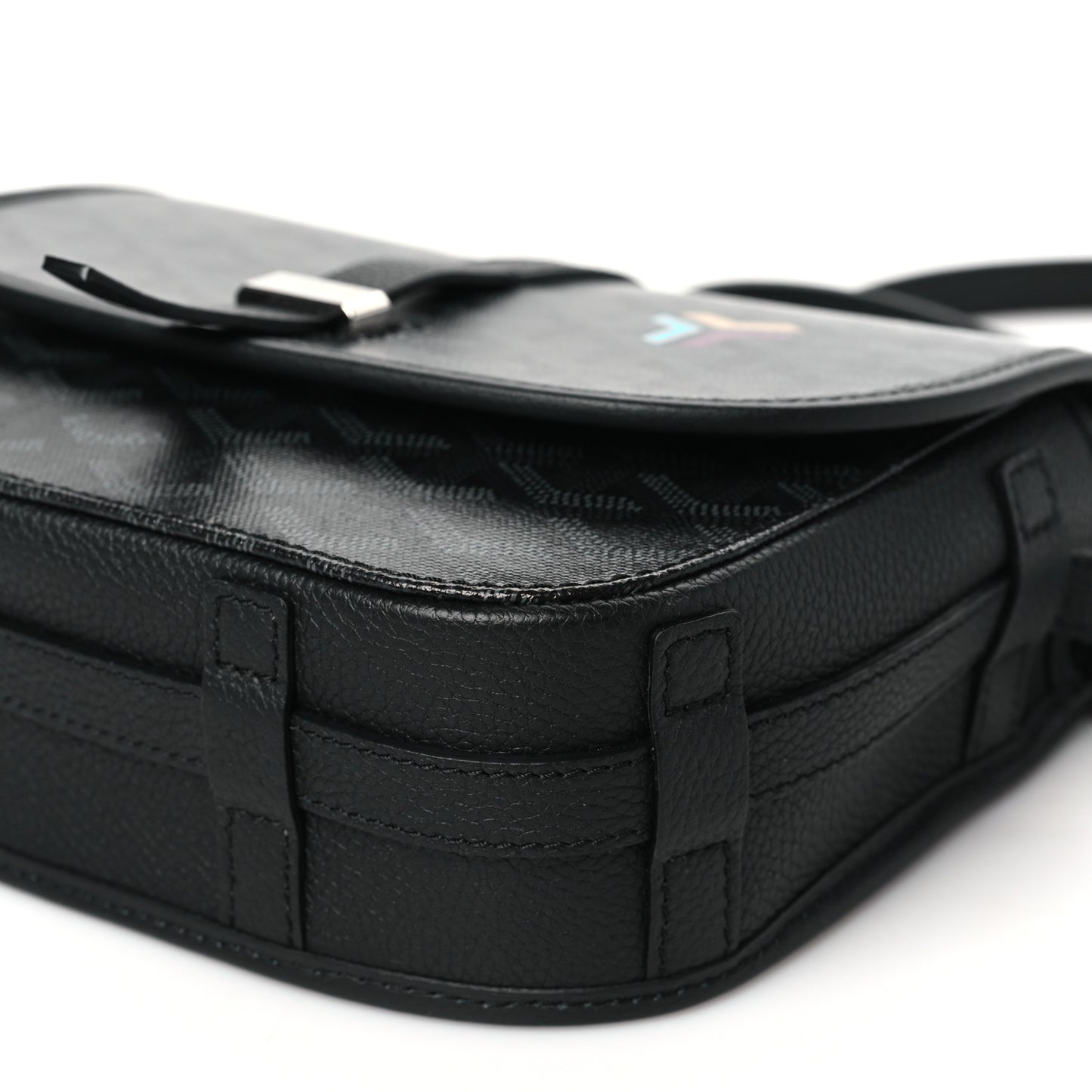 Goyardine Belvedere III PM Messenger Bag Jet Black