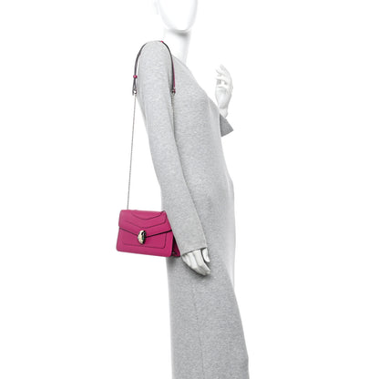Bulgari Calfskin Serpenti Forever Crossbody Bag Pink 2 of 10