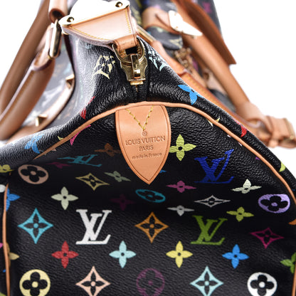 Louis Vuitton Monogram Multicolor Keepall 45 Black 6 of 9