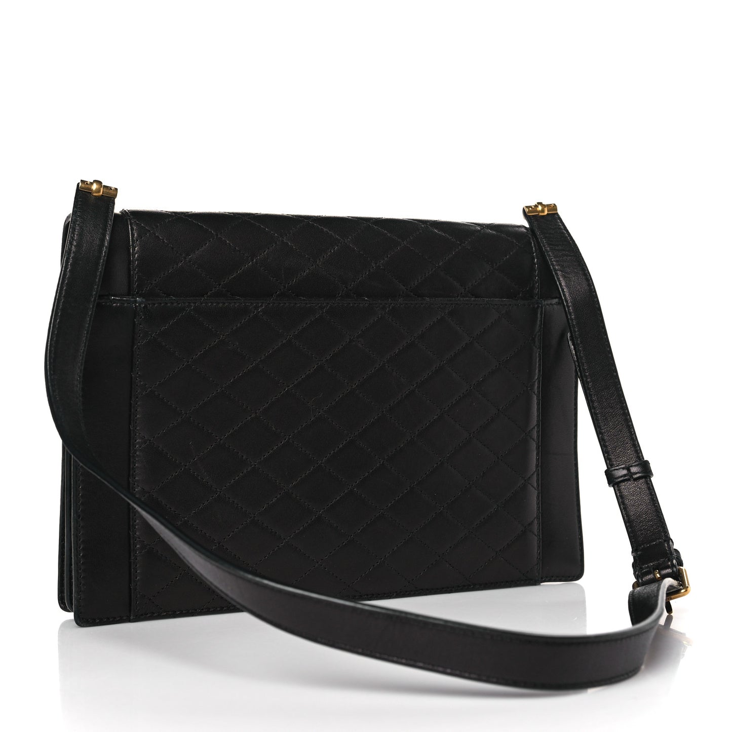 Lambskin Quilted Mini Gaby Satchel Black