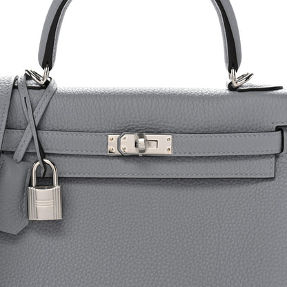 Hermes Togo Kelly Retourne 25 Gris Pantin 7 of 10