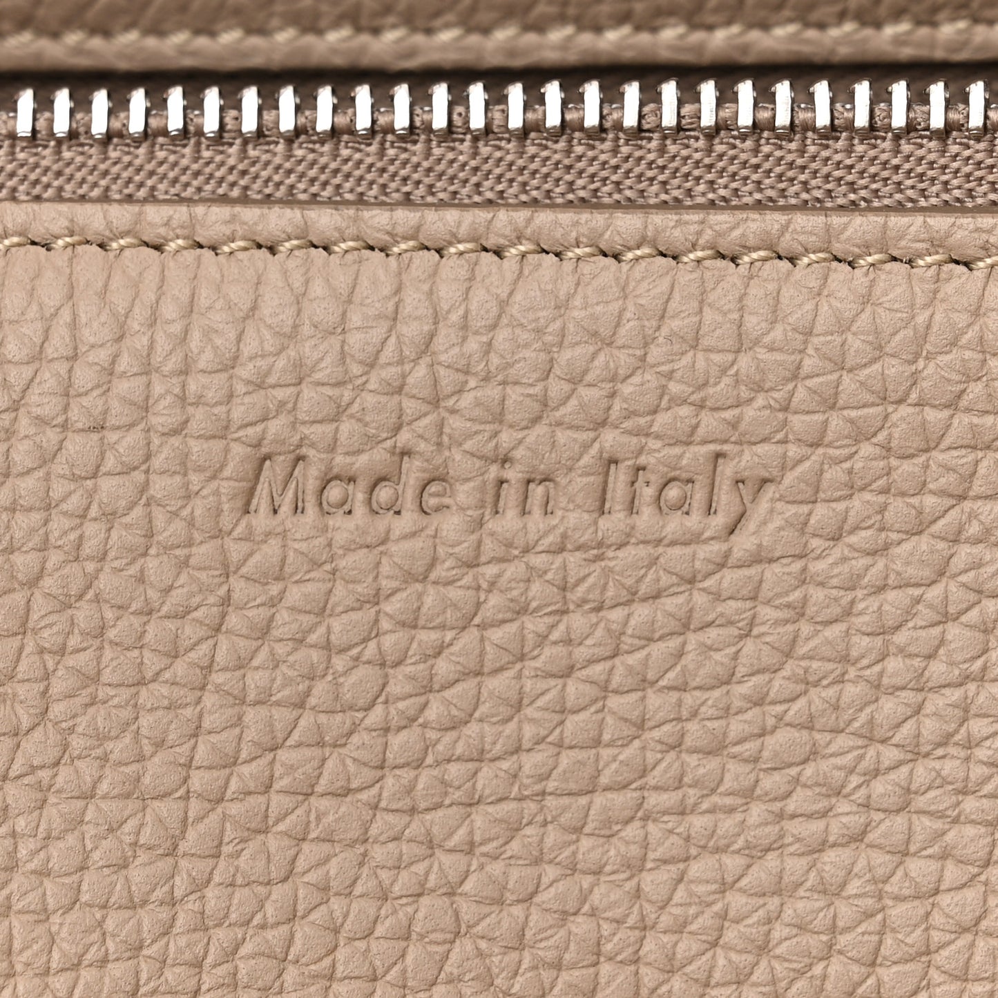 Supple Grained Calfskin Medium Big Bag Sand