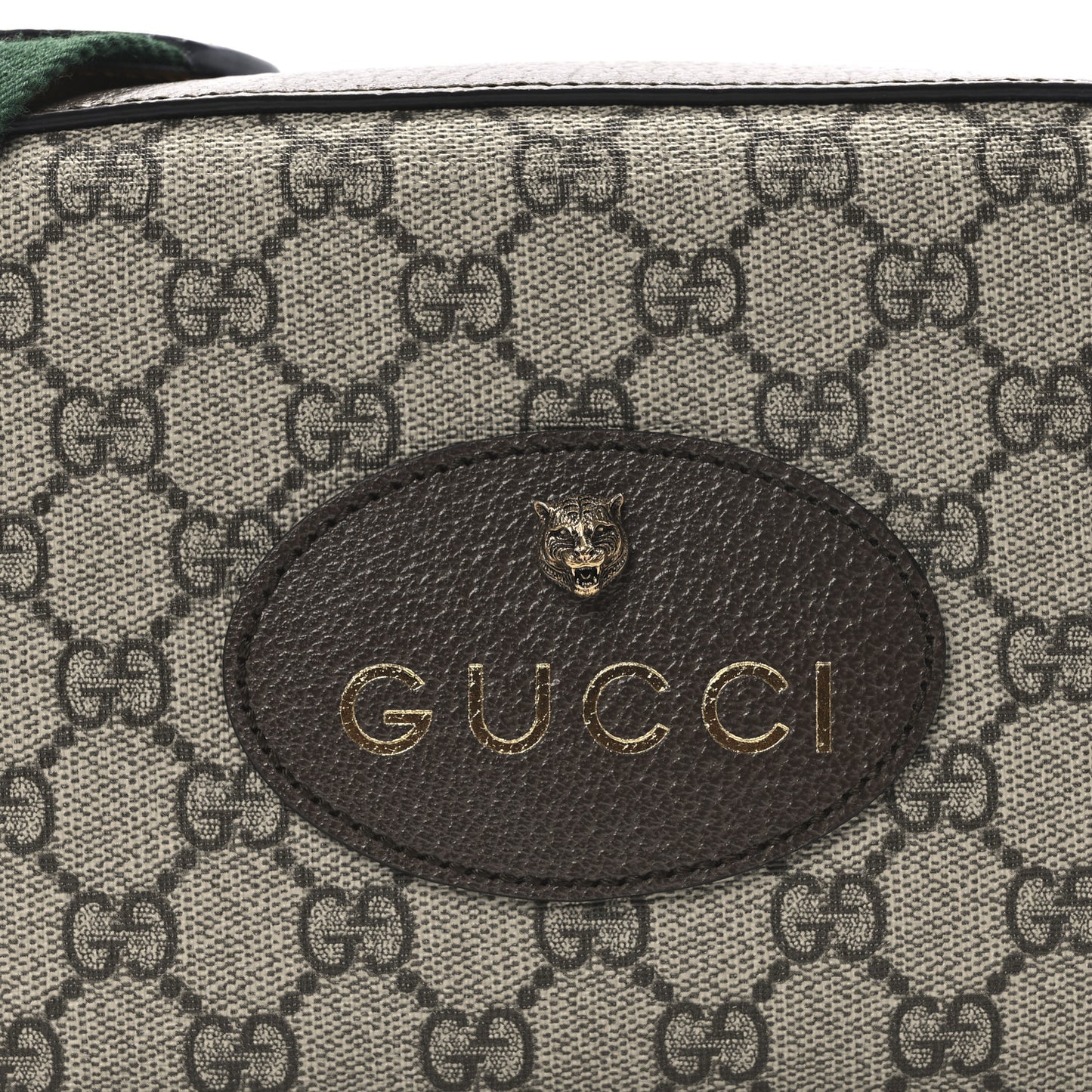 GG Supreme Monogram Web Neo Vintage Shoulder Bag Beige New Acero Crop