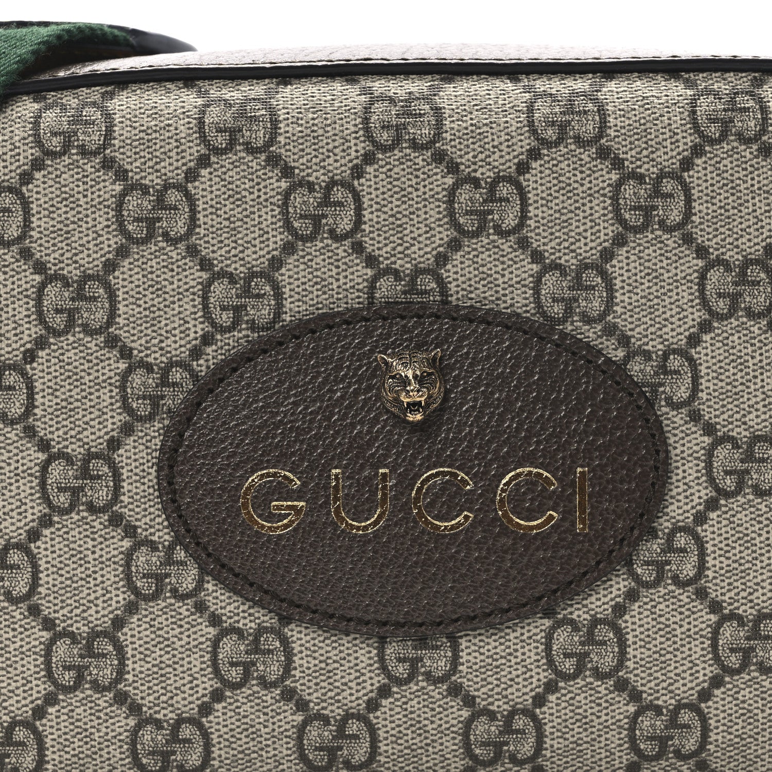 Gucci GG Supreme Monogram Web Neo Vintage Shoulder Bag Beige New Acero Crop 8 of 11