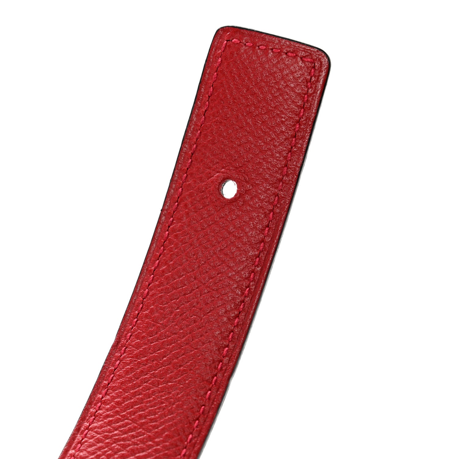 Hermes Epsom Swift 24mm Belt Strap 75 Black Rouge Casaque 5 of 6