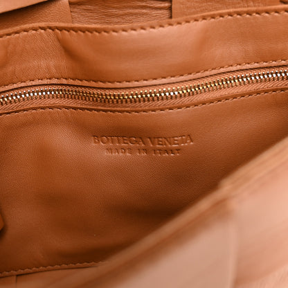 Bottega Veneta Lambskin Maxi Intrecciato Cassette Crossbody Bag Caramel 6 of 10