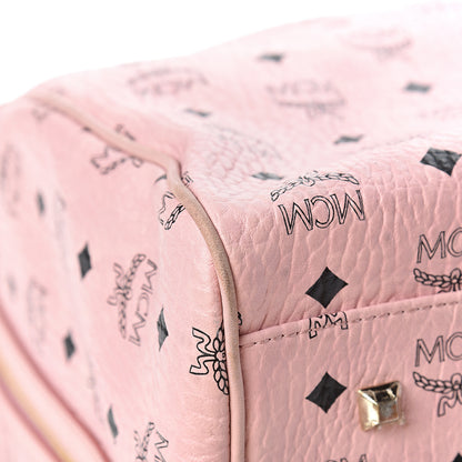 MCM Visetos Large Traveler Weekender Bag Light Pink 11 of 19