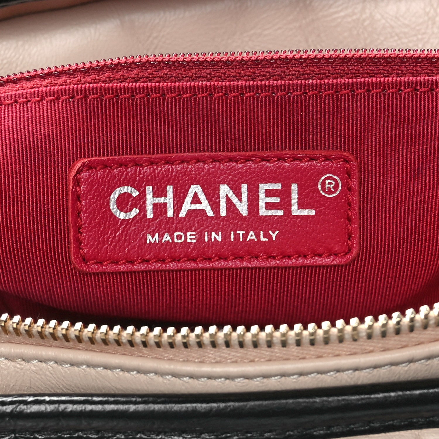 Chanel Aged Calfskin Quilted Medium Gabrielle Hobo Beige Black 7 of 11