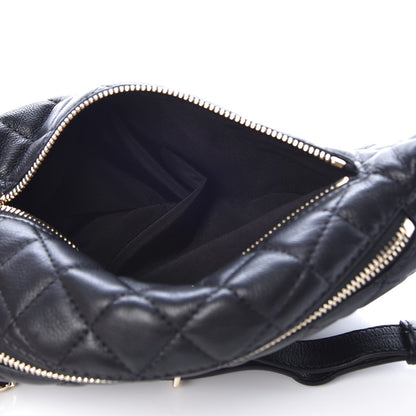 Chanel Calfskin Quilted Waist Bag Black 5 of 8
