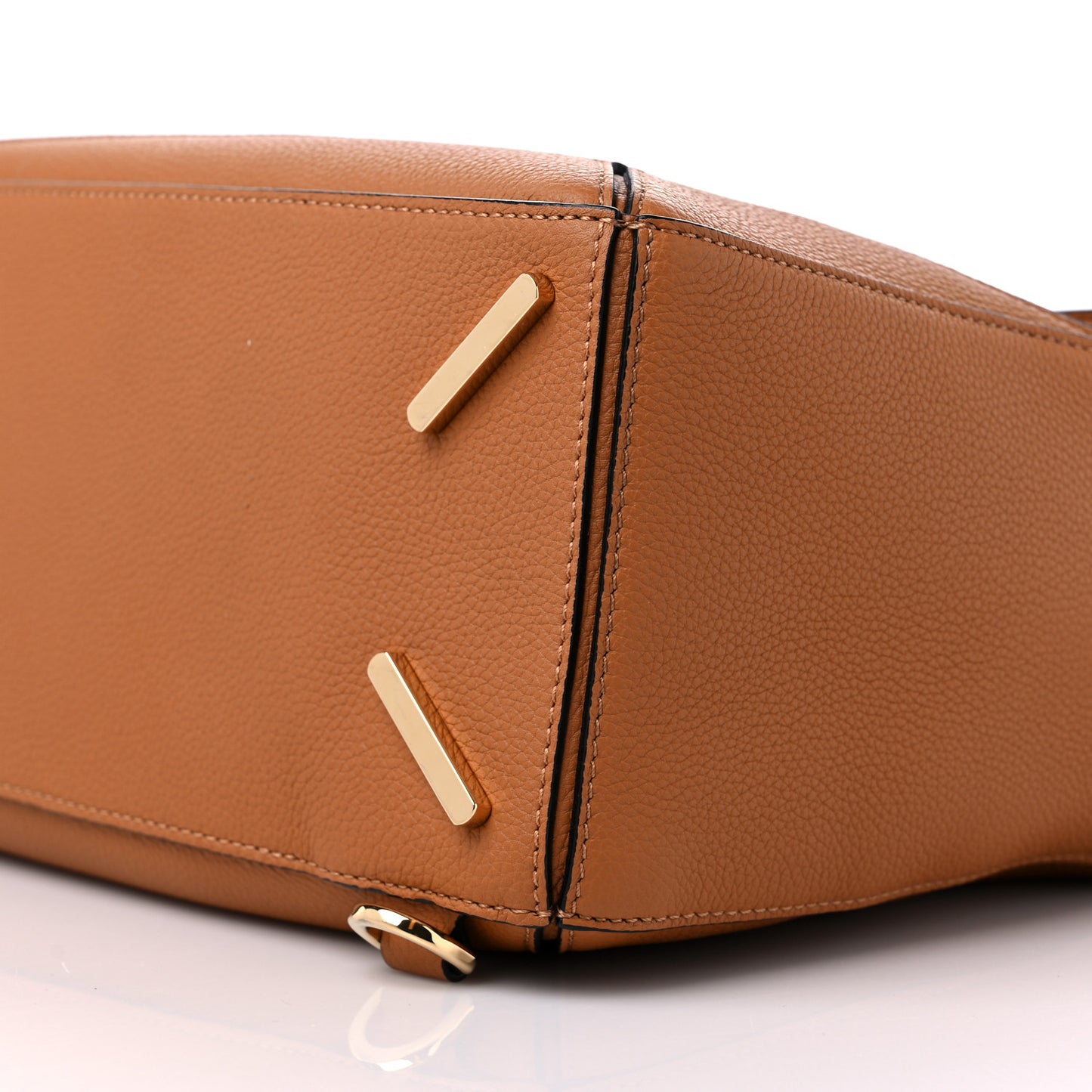 Soft Grained Calfskin Medium Puzzle Bag Light Caramel