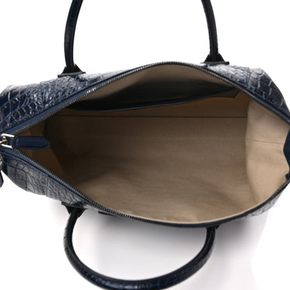 Givenchy Calfskin Crocodile Embossed Medium Soft Antigona Navy 5 of 9