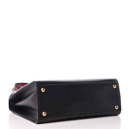 Christian Dior Calfskin Dioraddict Bohemian Strap Top Handle Black 5 of 8
