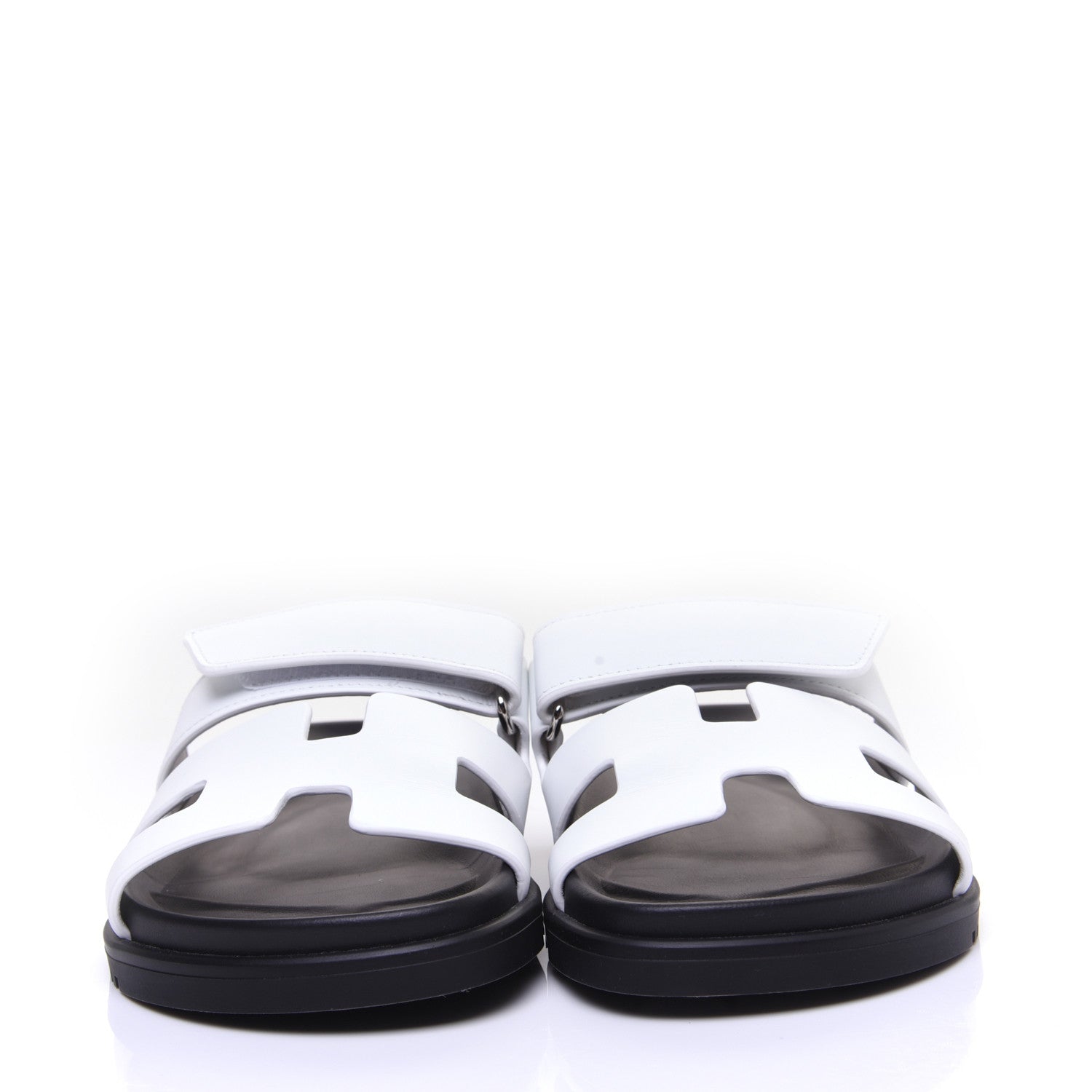 Hermes Calfskin Womens Chypre Sandals 36 White 2 of 11