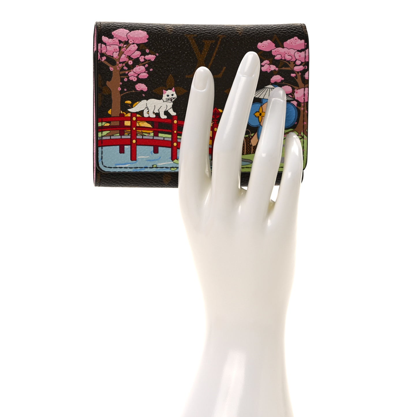 Monogram 2021 Christmas Animation Japanese Garden Victorine Wallet Wisteria Pink