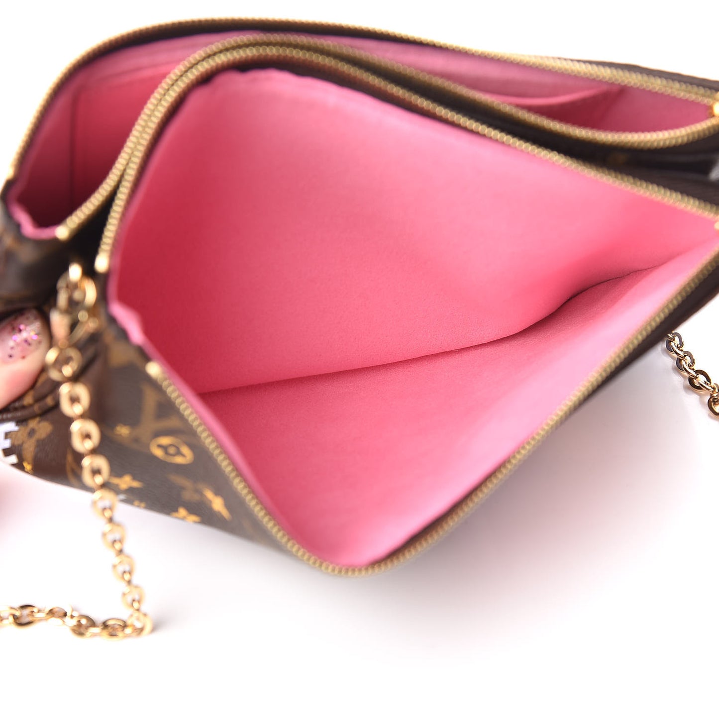 Monogram 2019 Christmas Animation Double Zip Pochette