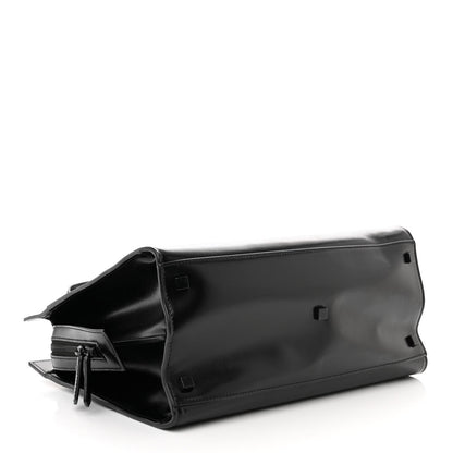 Saint Laurent Shiny Calfskin Medium Uptown Tote Black 4 of 16