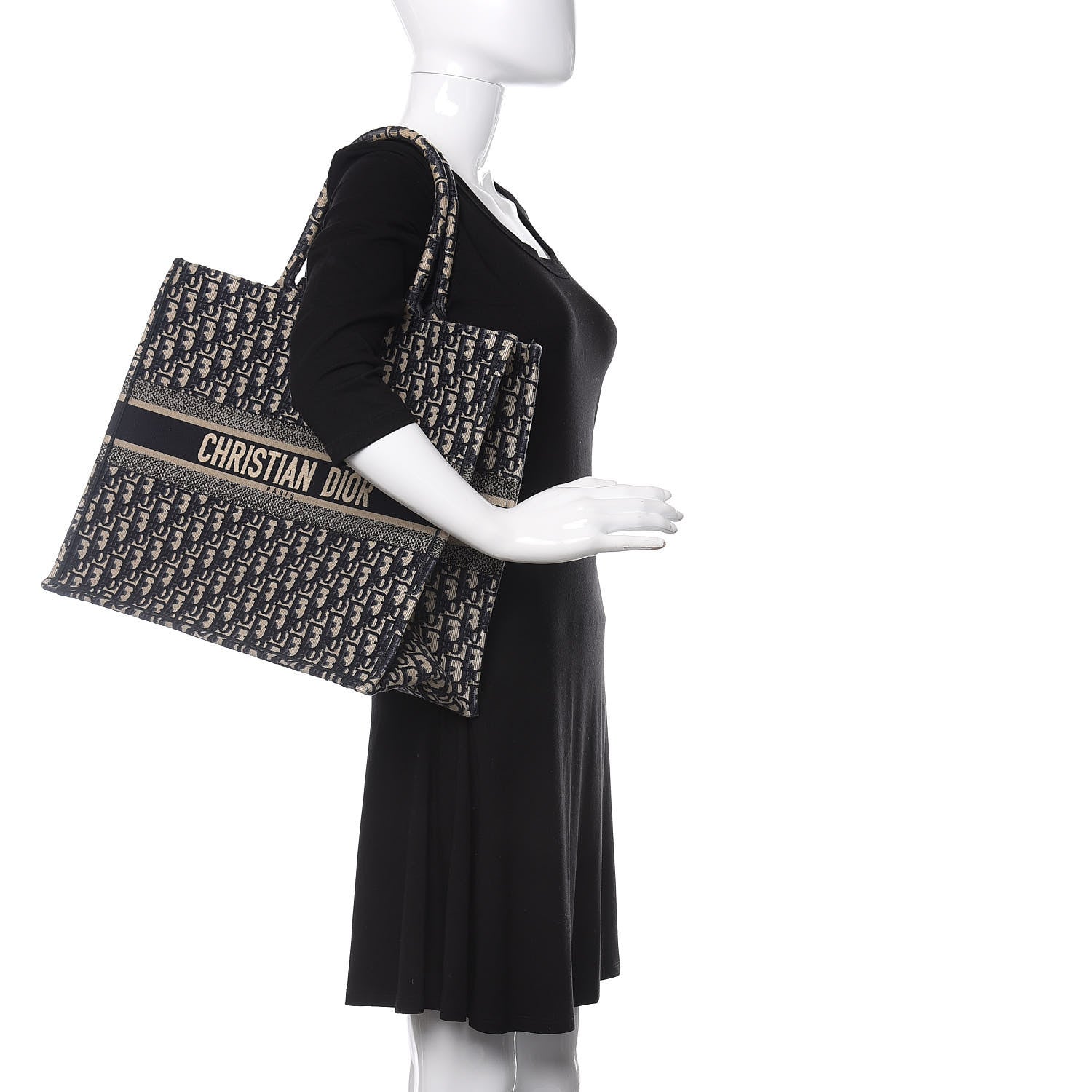 Christian Dior Oblique Book Tote Blue Multicolor 2 of 9