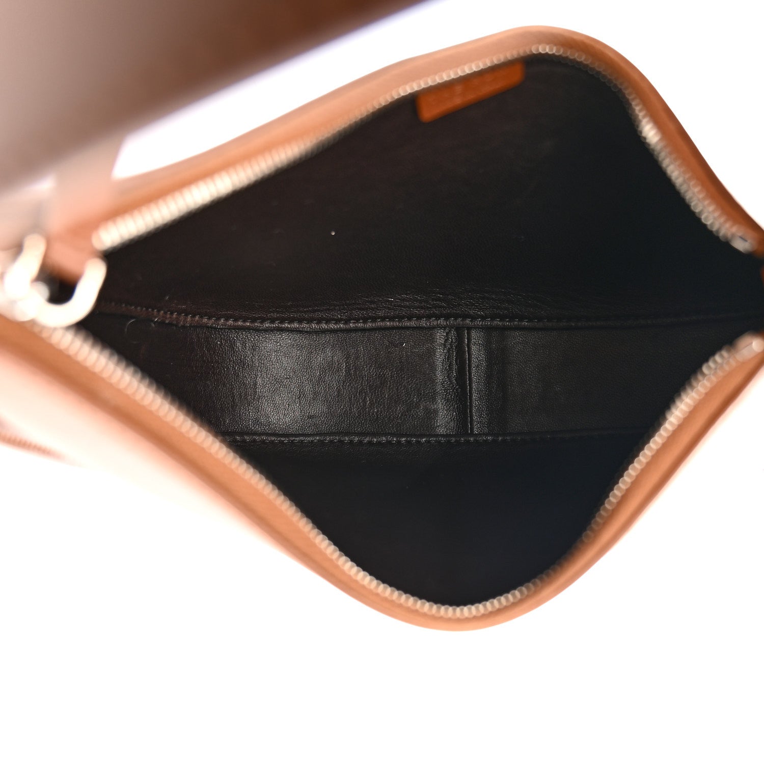 The Row Smooth Calfskin Half Moon Shoulder Bag Chestnut 5 of 11