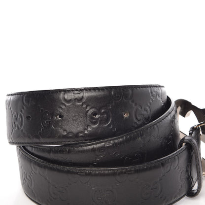 Gucci Guccissima Interlocking G Belt 90 36 Black 4 of 7