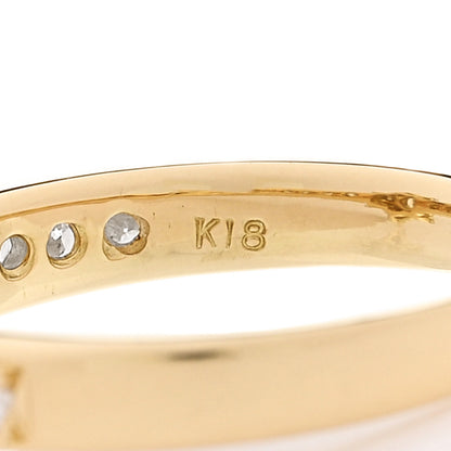 Parker & West by FASHIONPHILE 18K Yellow Gold Diamond .19ctw Floral Ring 54 7 9 of 9