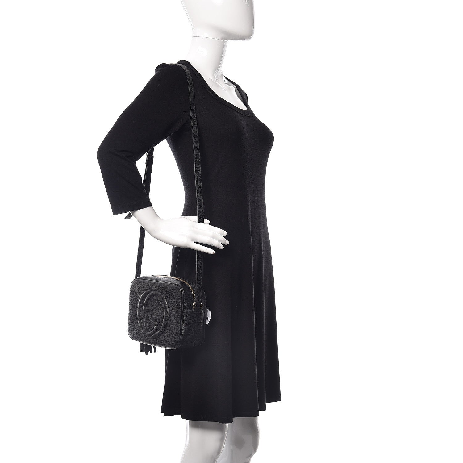 Gucci Pebbled Calfskin Small Soho Disco Bag Black 2 of 9