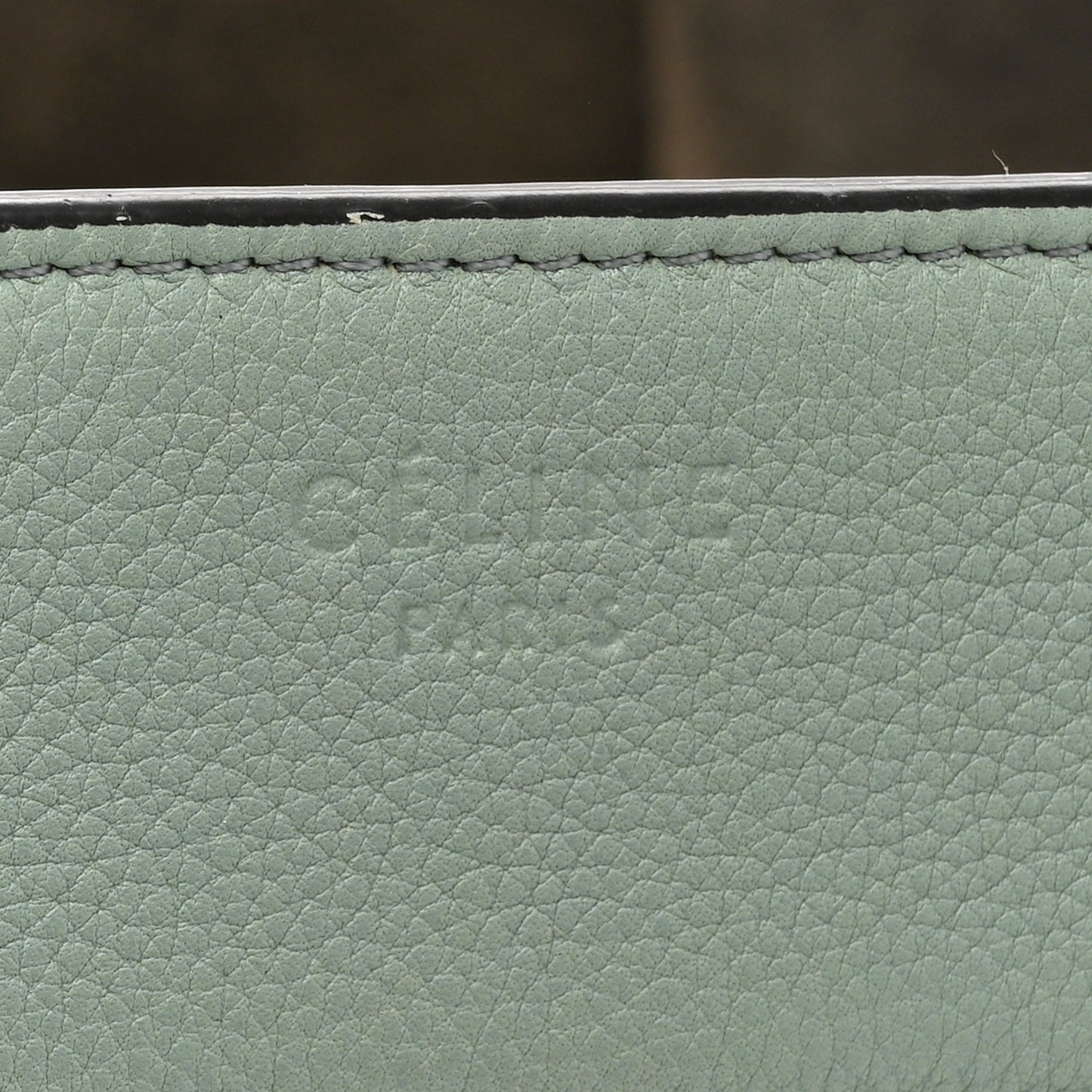 Grained Calfskin Medium Phantom Luggage Jade