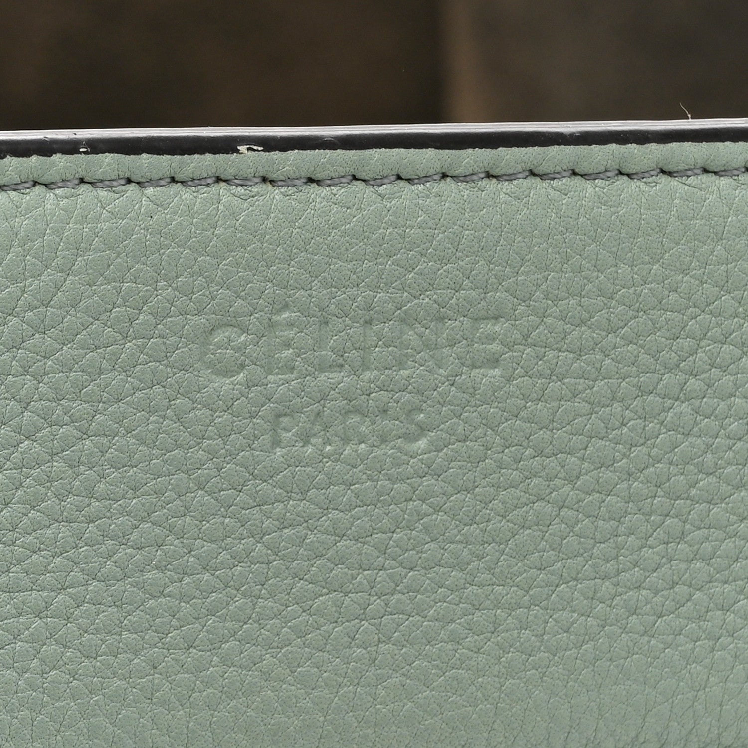 Celine Grained Calfskin Medium Phantom Luggage Jade 6 of 21