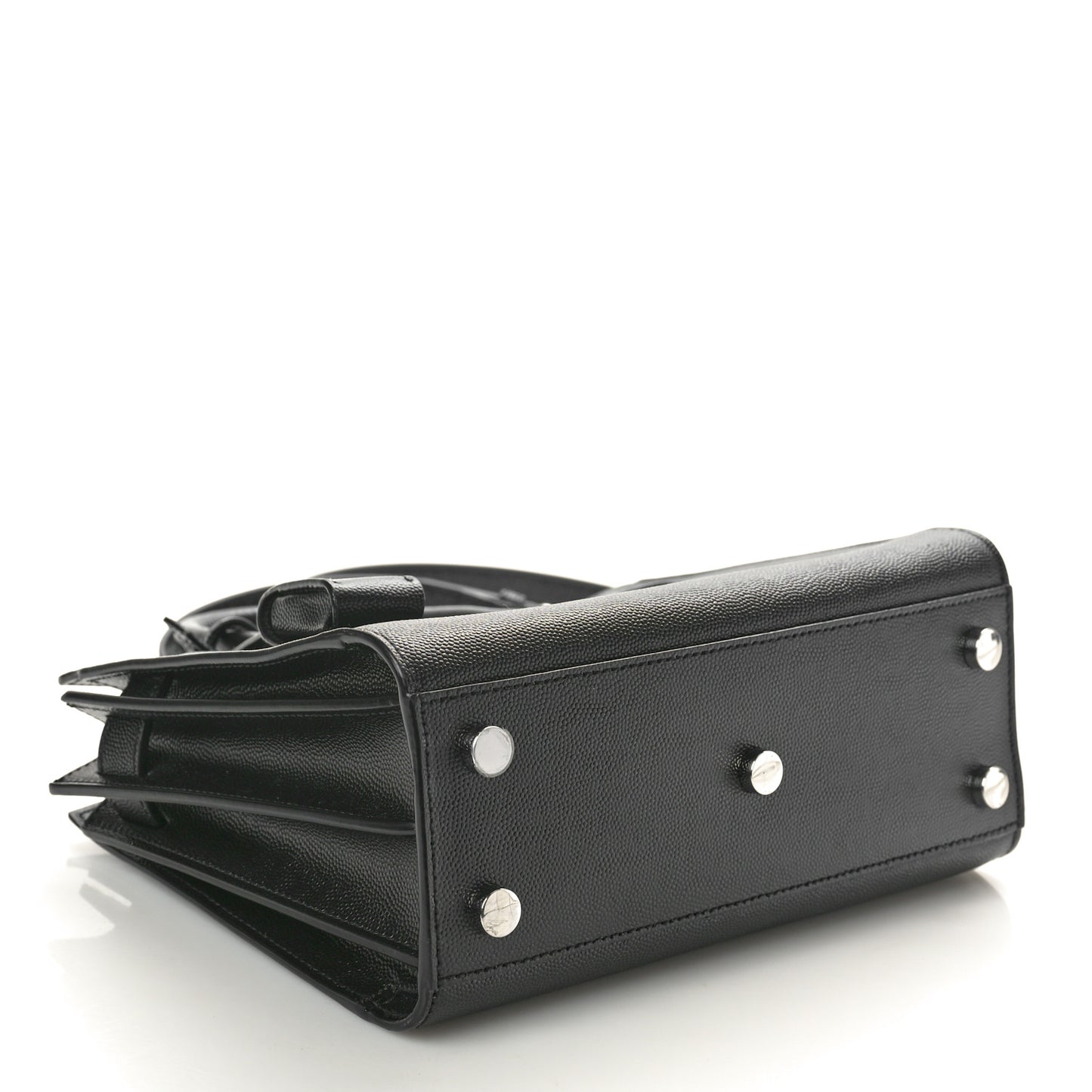 Grained Calfskin Nano Sac De Jour Black