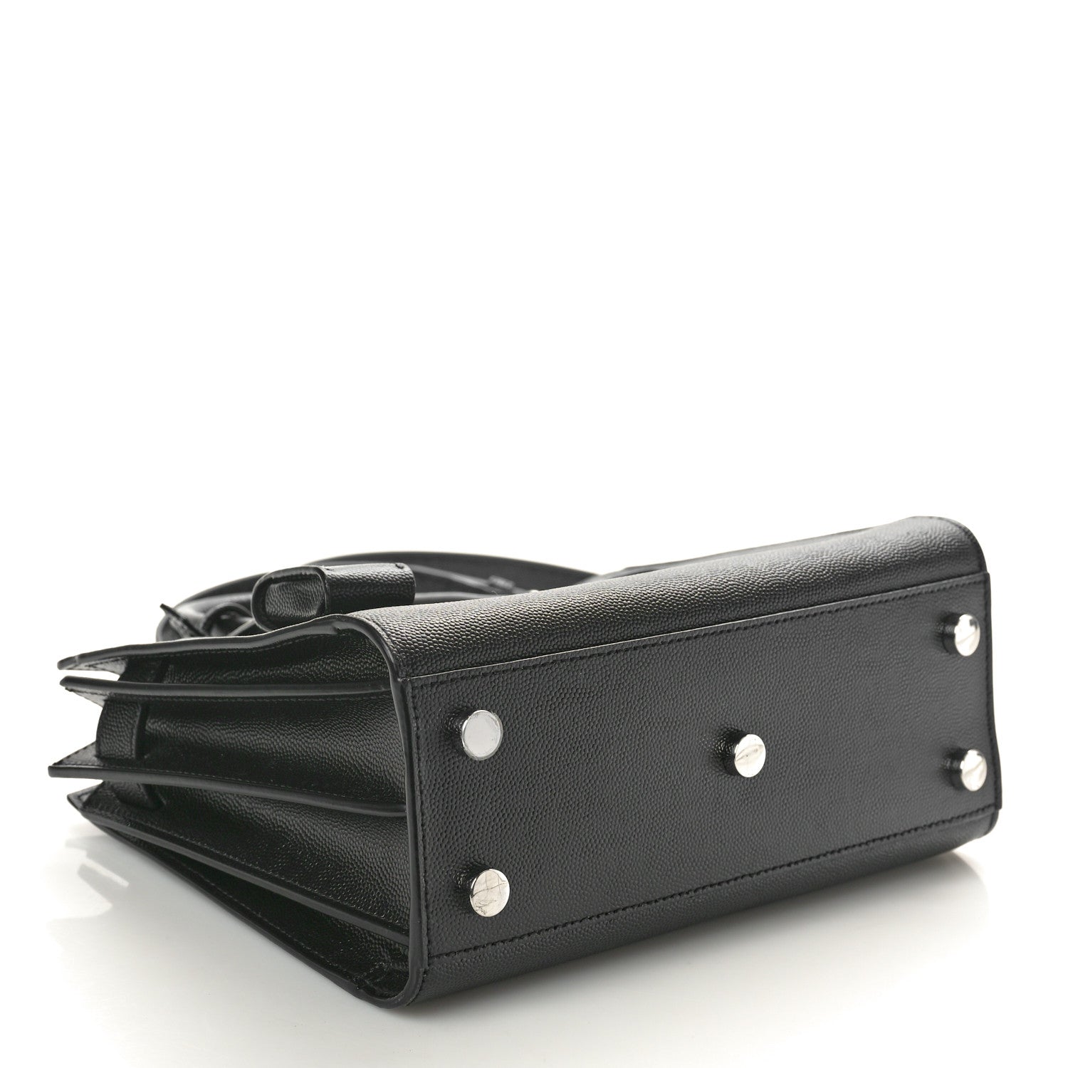 Saint Laurent Grained Calfskin Nano Sac De Jour Black 4 of 10