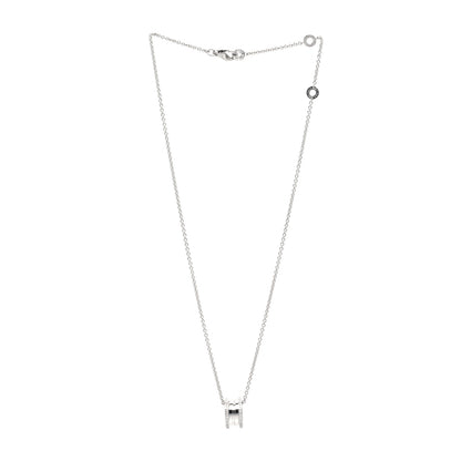 Bulgari 18K White Gold Diamond B.Zero1 Pendant Necklace 3 of 6