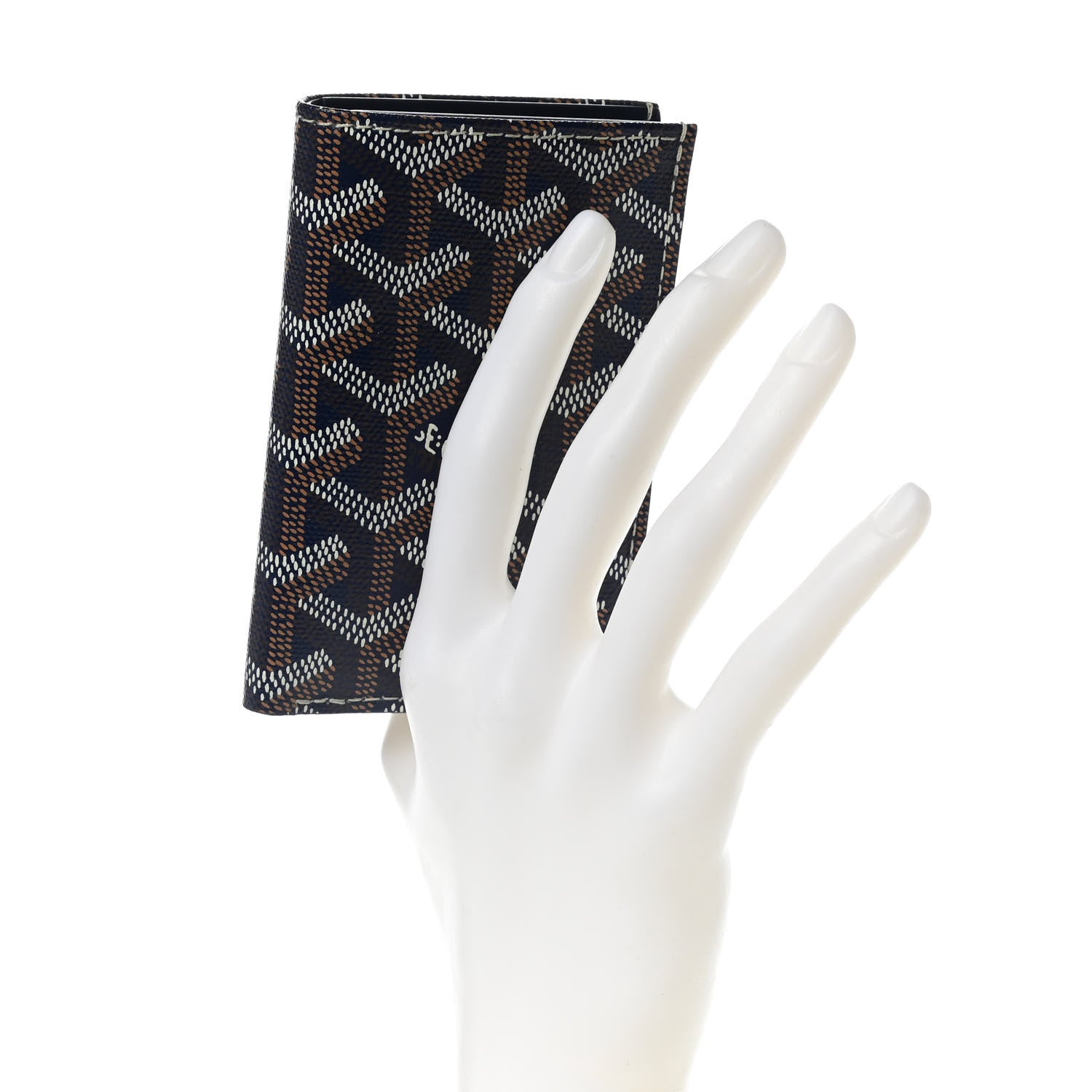 Goyard Goyardine Saint Pierre Card Holder Navy 2 of 7