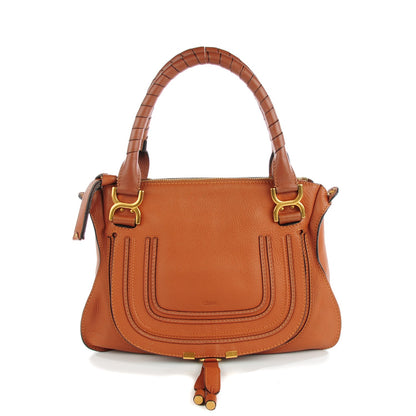 Chloe Calfskin Medium Marcie Satchel Tan 1 of 8