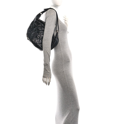 Chanel Lambskin Quilted Cloudy Bundle Hobo Black 2 of 11