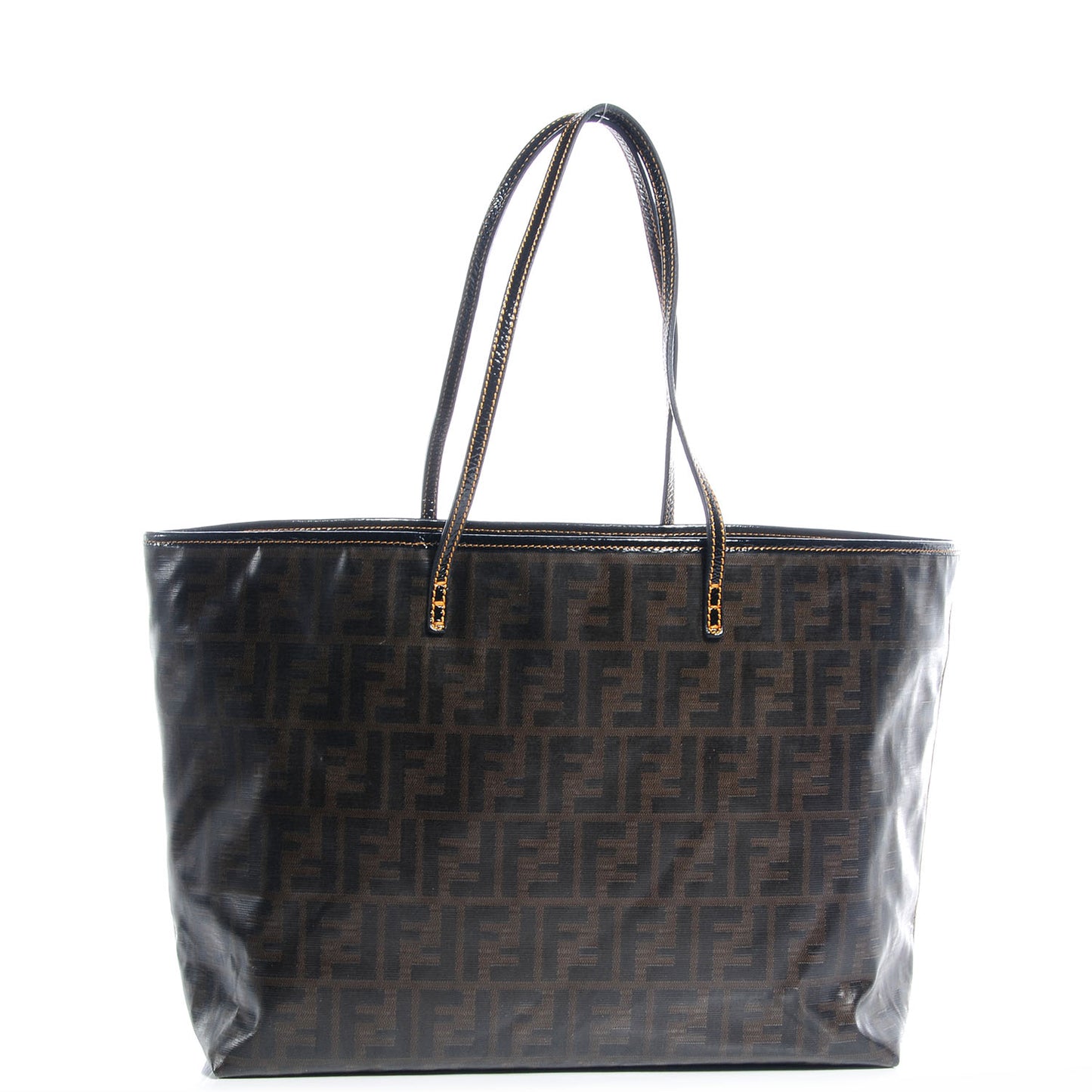 Zucca Spalmati Matrioska Roll Tote Tobacco Black