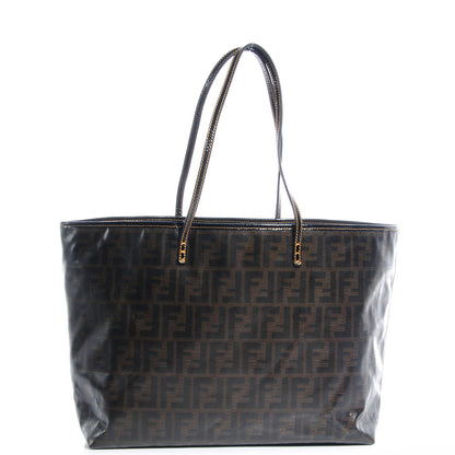 Fendi Zucca Spalmati Matrioska Roll Tote Tobacco Black 1 of 9