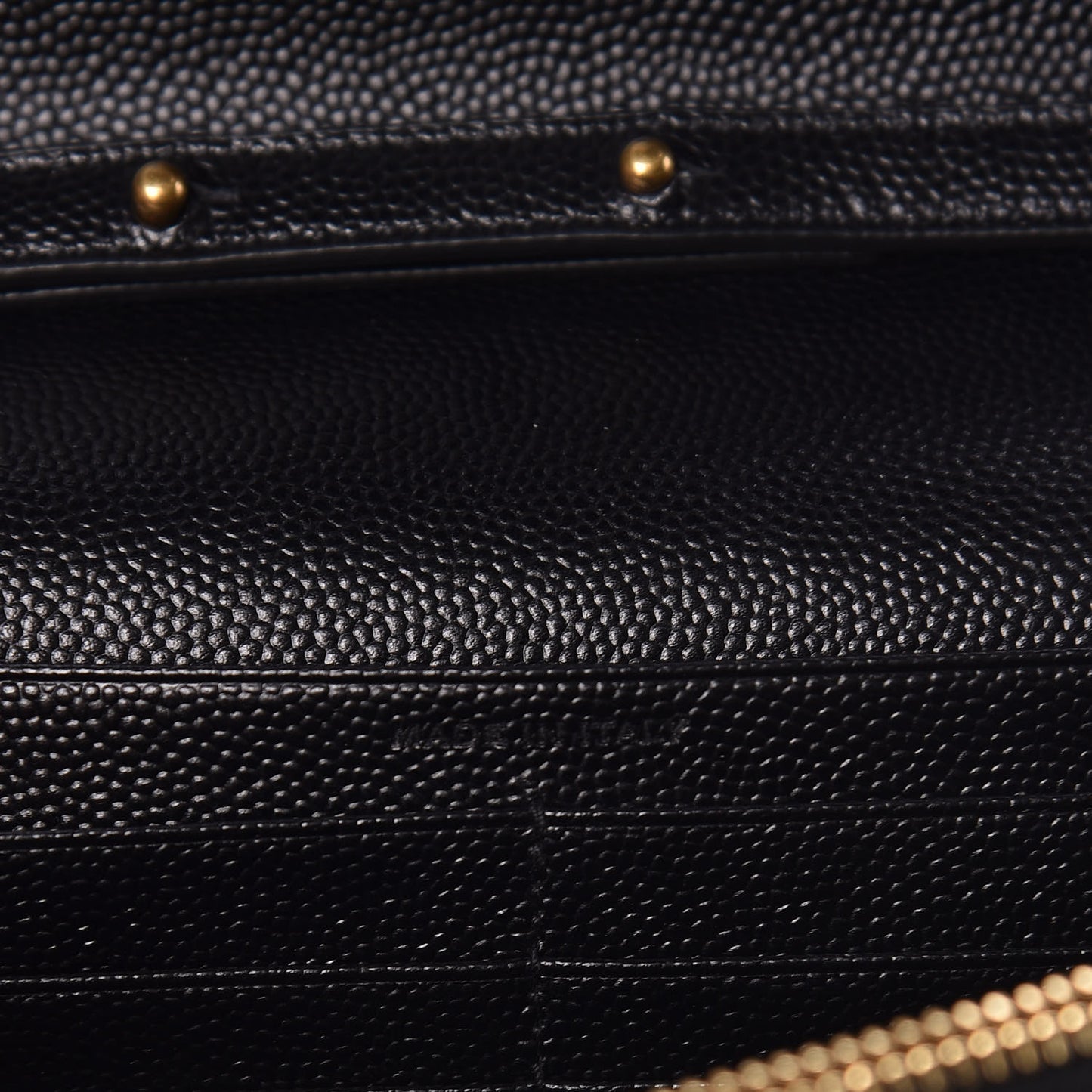 Grain De Poudre Matelasse Chevron Deconstructed Monogram Chain Wallet Black
