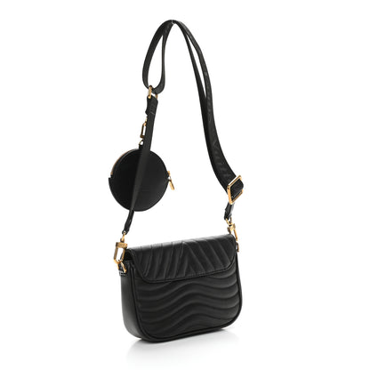 Louis Vuitton Calfskin New Wave Multi Pochette Black 3 of 11