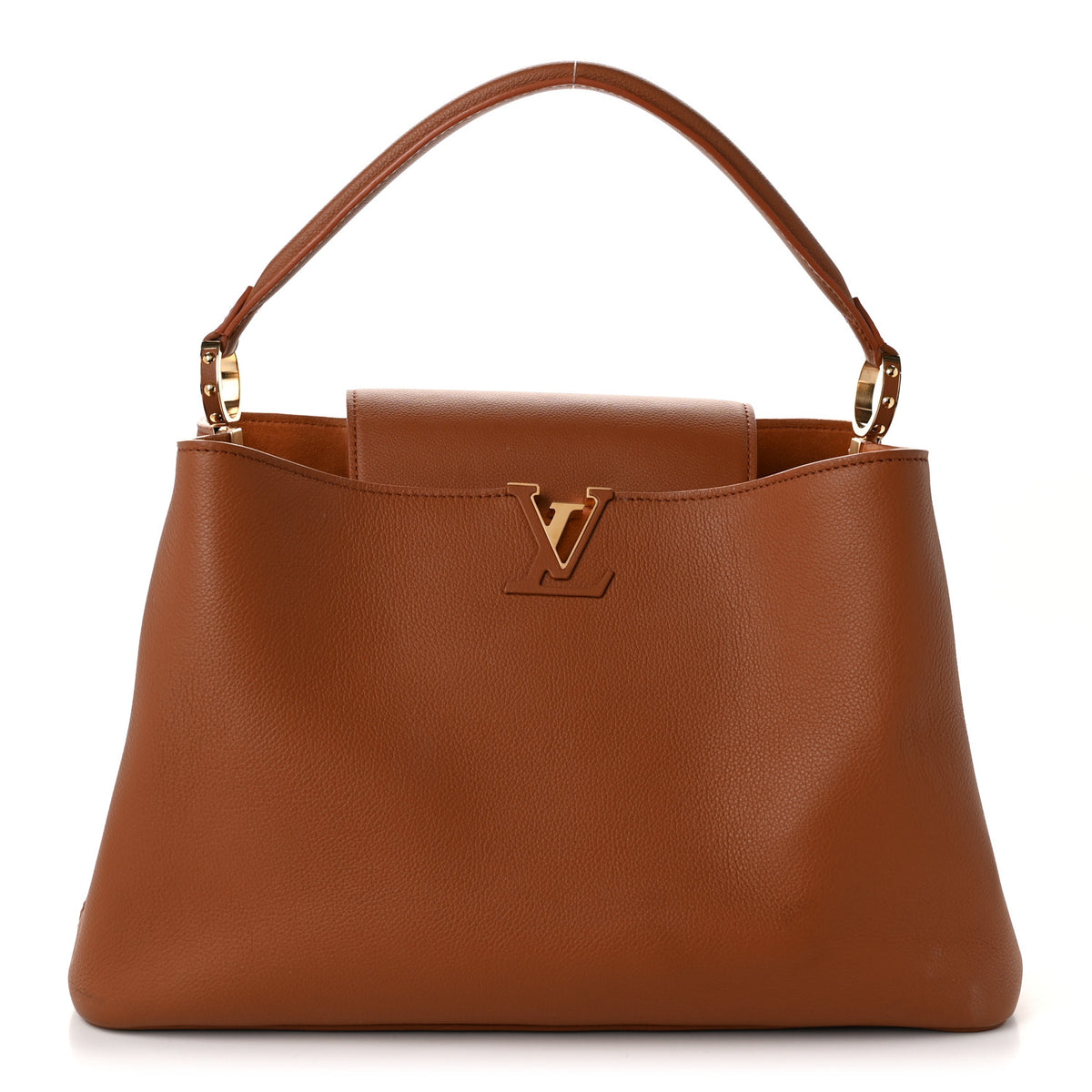 Louis Vuitton Smooth Grained Calfskin Capucines GM Souple Cognac 1 of 10