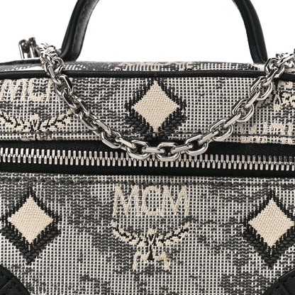 MCM Vintage Jacquard Monogram Rockstar Vanity Case Grey 6 of 8