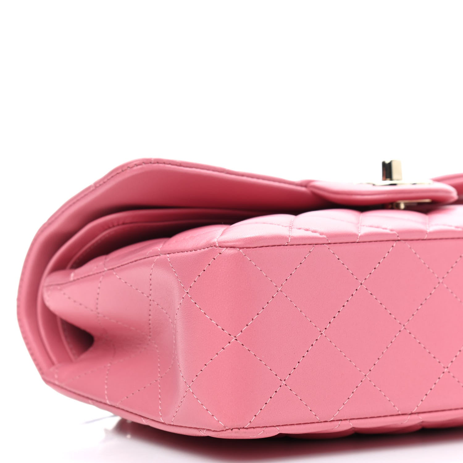 Chanel Lambskin Quilted Small Double Flap Pink 8 of 9