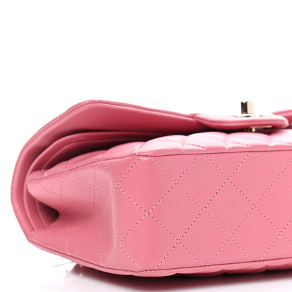 Chanel Lambskin Quilted Small Double Flap Pink 8 of 9