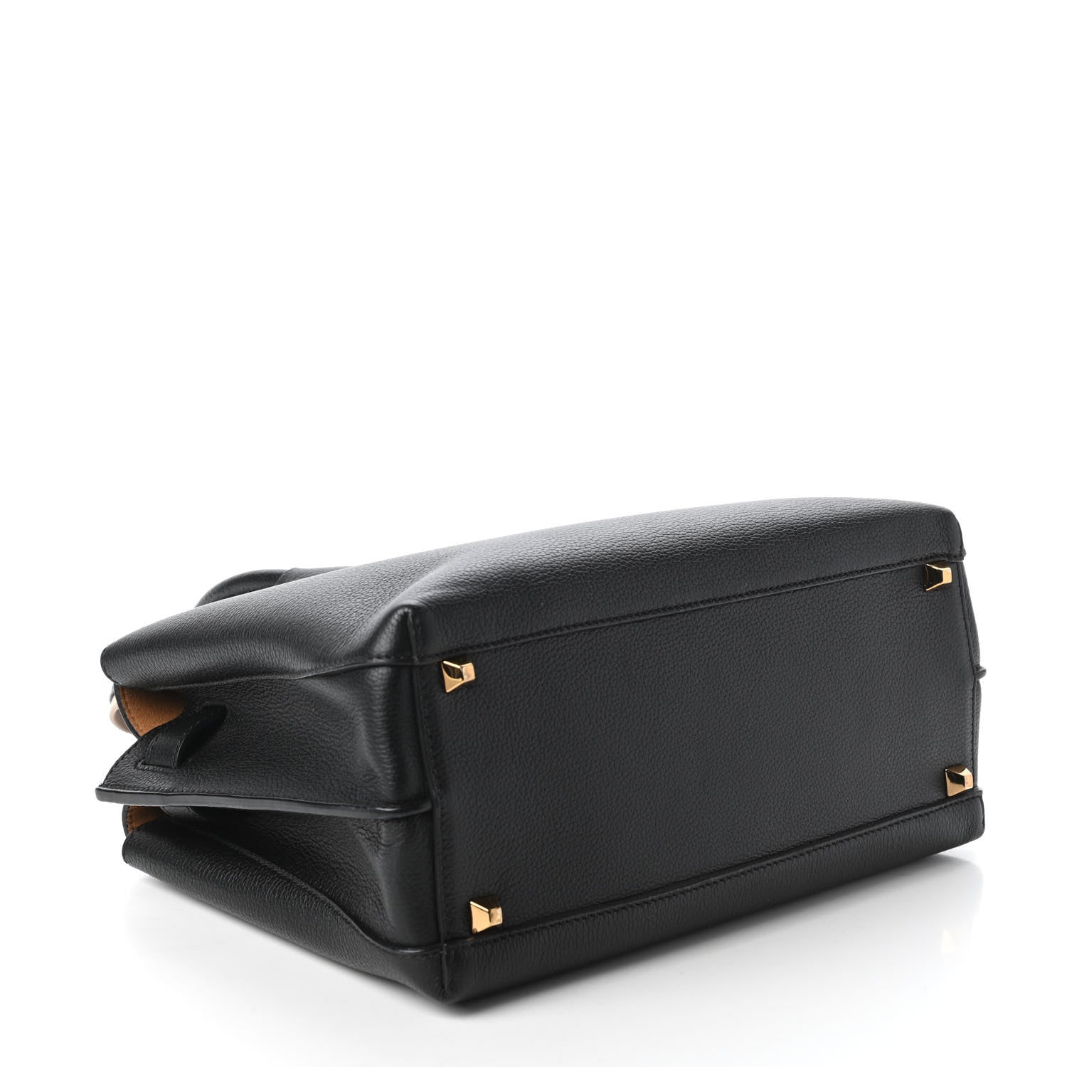 MCM Grained Calfskin Medium Milla Tote Black 4 of 9